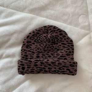 Leopard beanie